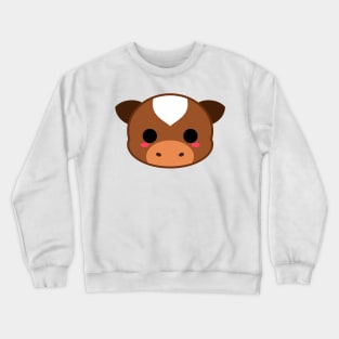 Cute Brown Cow Crewneck Sweatshirt